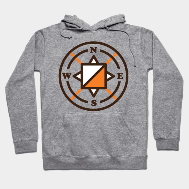 Orienteering Compass Hoodie by PodDesignShop